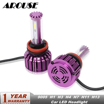 

AROUSE H11 H3 H7 H8 9005 H1 LED Headlight Bulbs H4 H13 9008 Hi-Lo Beam COB 60W 8000lm 6500K Car Auto Headlamp Fog Light 12v 24v