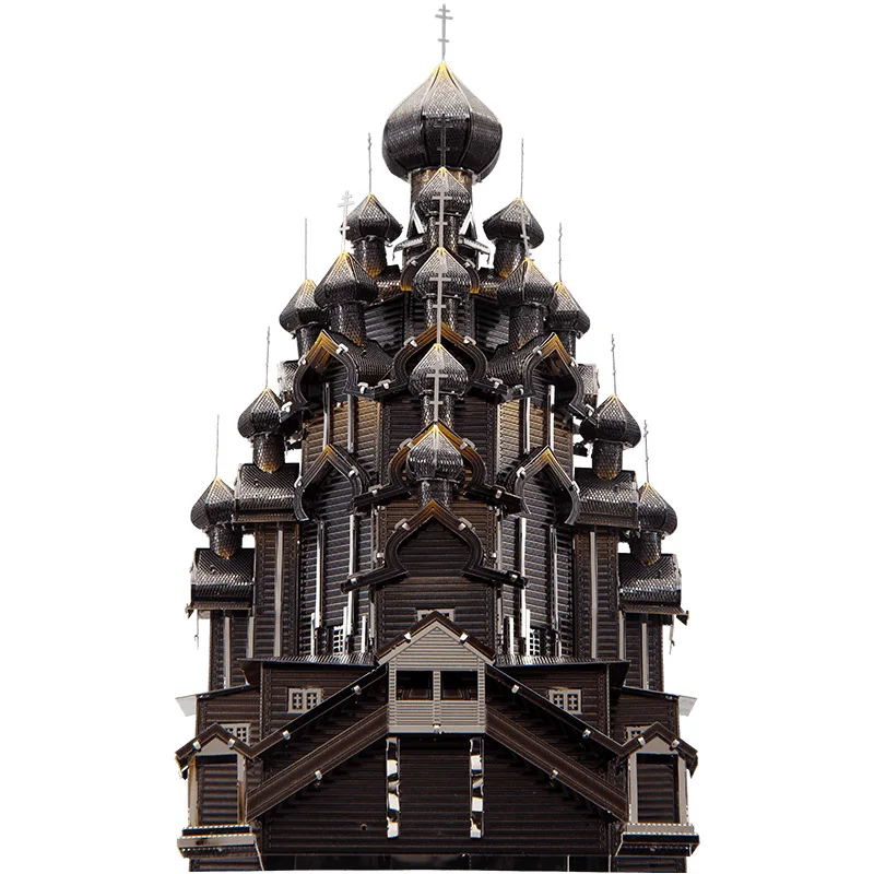 

Creative 3D Stereo Metal Puzzle Cathedral Metal Assembling Model Adult Toys Creative Gifts Sculpture Accessories Furnishing Gift