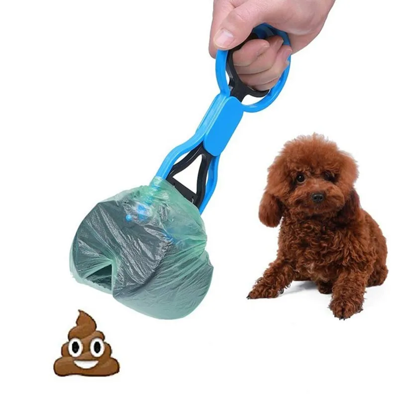 1Pcs Dog Dog Cat Animal Waste Pooper Scooper Long Handle Jaw Poop Scoop Shit Outdoor Cleaner Pick Up Pet Products Accessories