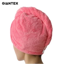 GIANTEX Women Bathroom Super Absorbent Quick-drying Microfiber Bath Towel Hair Dry Cap Salon Towel 25x65cm U0755