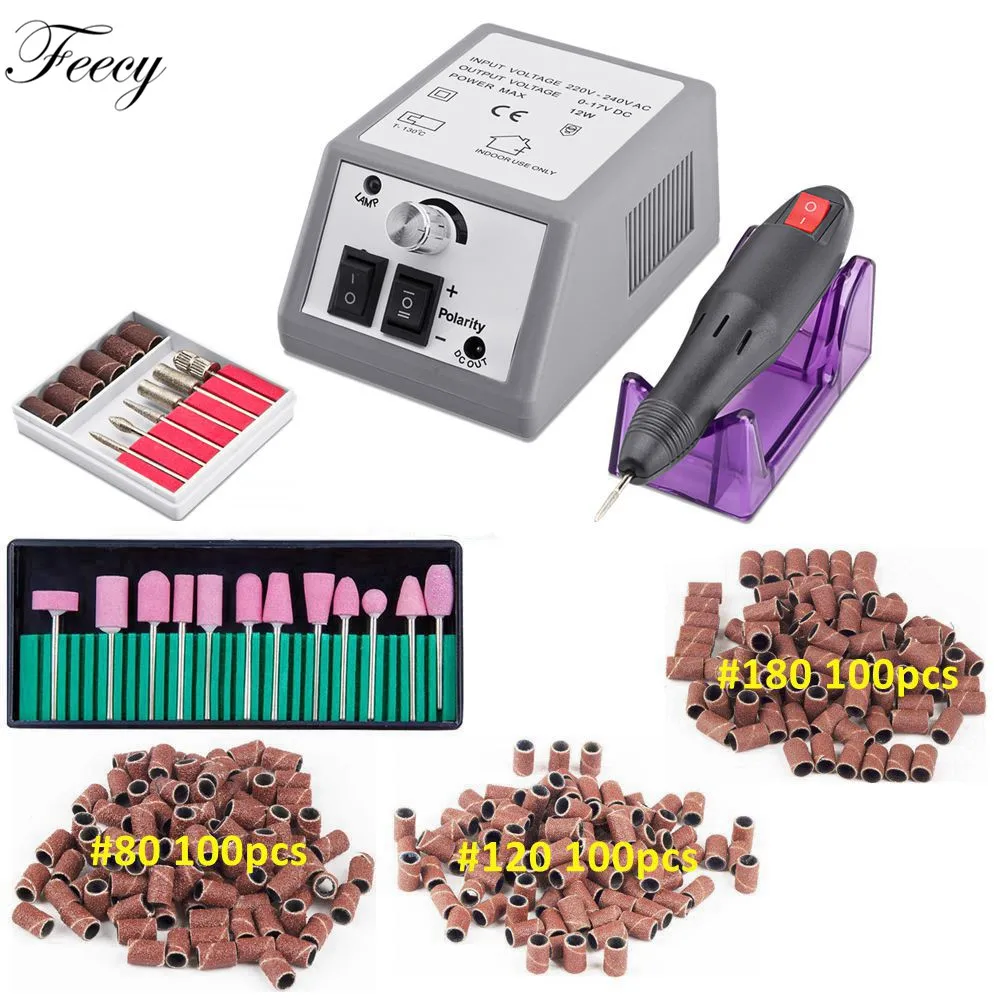  Electric Nail Drill Bits Set Nail Pedicure Power Manicure Machine Nail Pen Machine Kit Gel Polish R