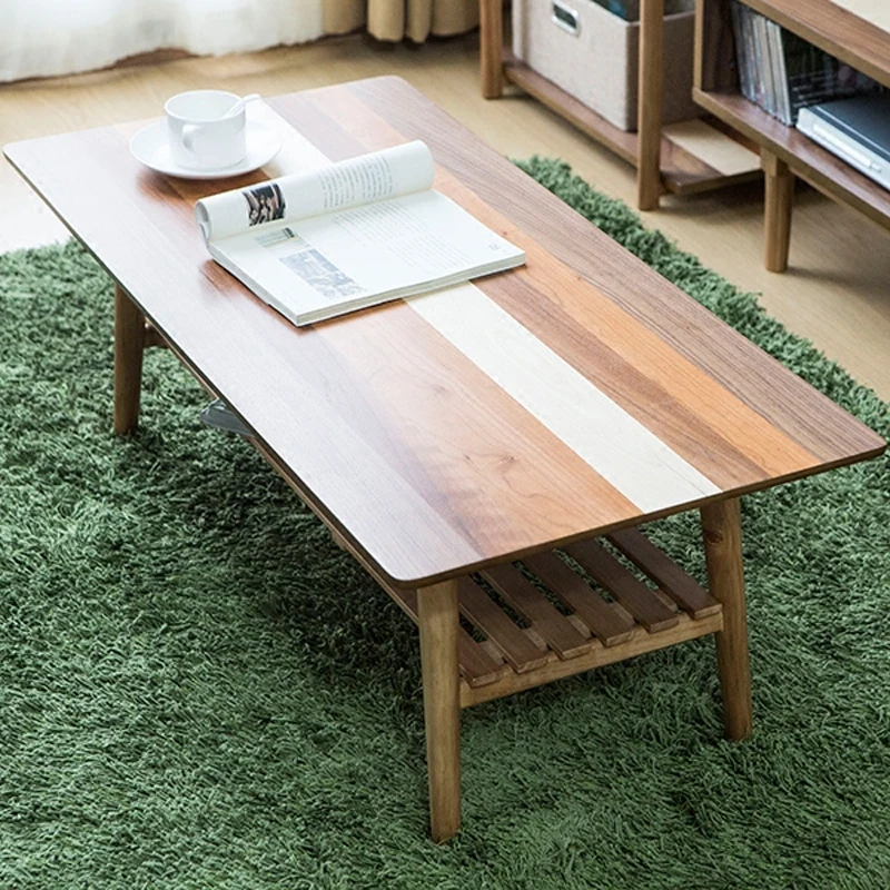 Living Room Furniture Folding Legs Contemparay Low Center Coffee Table Modern Home Wooden Console Sofa Side Table Living Room Furniture Folding Legs Contemparay Low Center Coffee Table Modern Home Wooden Console Sofa Side Table