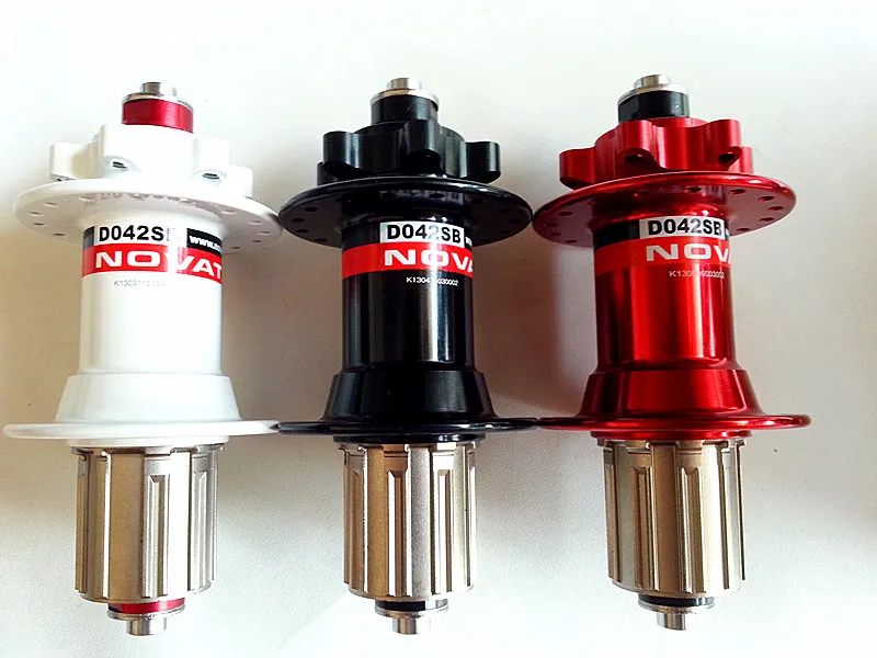NOVATEC D041SB//D042SB Hubs Set Front Rear 24//28//32//36 Holes With Skewers