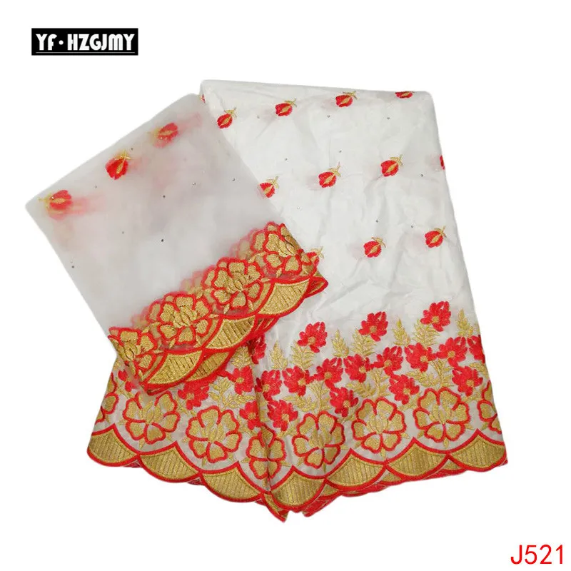 

YF HZGJMY Bazin Riche Getzner Nigerian Lace Fabrics for Wedding 2019 African White/Red High Quality Cotton Fabric HA521