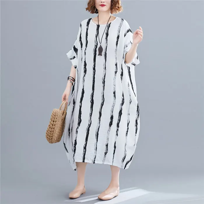 ARCSINX/Белое Женское платье больших размеров 5XL 6XL 7XL 8XL 9XL 10XL, повседневные летние платья и сарафаны больших размеров - Цвет: Белый