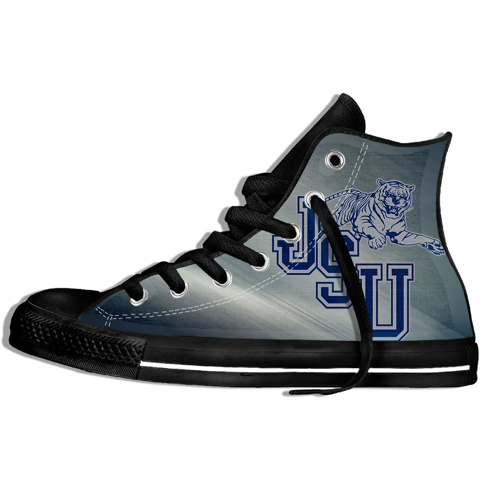 Мужская/wo мужская легкая обувь Jackson State кроссовки высокие парусиновые туфли на плоской подошве Университетская дышащая повседневная обувь - Цвет: IUPUI 3