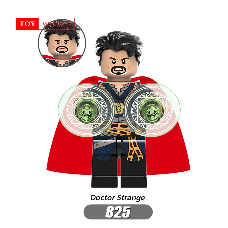 

For Marvel's Superhero Avengers Alliance 3 Doctor Strange Hulk God of thunder Legoingly Building Blocks Toys Figures