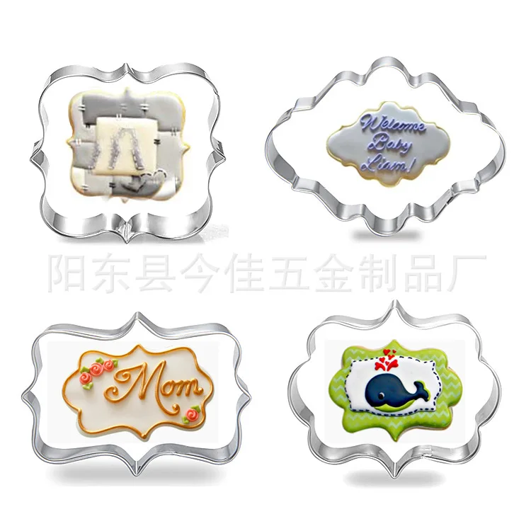 

Sugar Flower Cutter Set Stainless Steel cookie mold blessing word cooking molds cookie cutter stainless steel cake mold