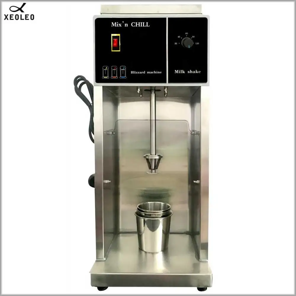 XEOLEO Ice cream mixer 3400rpm Milkshaker 350W Milk shaking machine MC Flurry Ice cream maker Stepless Adjust Blizzard machine