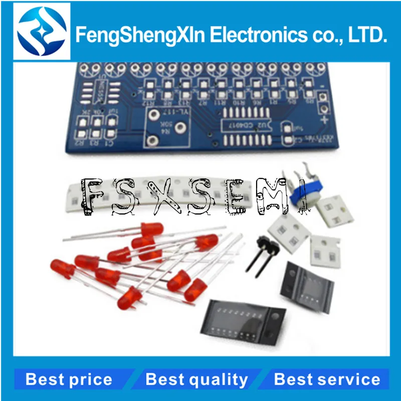 

Smart Electronics Kits NE555+CD4017 Light Water Flowing Light LED Module DIY Kit