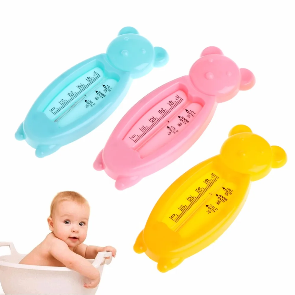 Dibujos animados flotante oso beb/é term/ómetro de agua ba/ño para ni/ños ni/ños lindos juguetes de pl/ástico Tub Sensor de agua