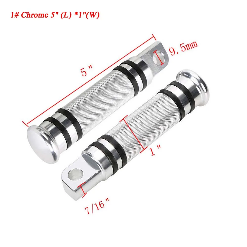 Мотоцикл мужские подножки хром черный Подножка педаль Highway алюминий подходит для таможни 10 мм мужской для Harley Davidson