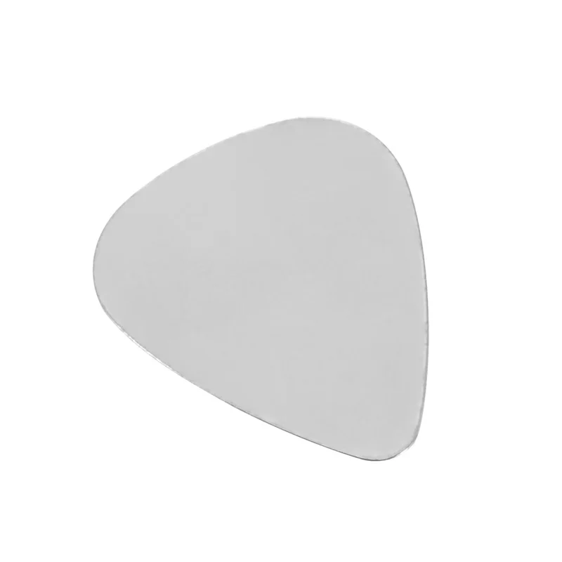 

10PCS Silver Tone Stainless Steel Guitar Picks 30mmx26mm