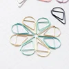 30/50 Pieces Metal Material Drop Shape Paper Clips Gold Silver Color Kawaii Cute Bookmark Clip Office School Stationery ► Photo 3/6