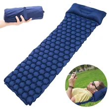 Inflatable Sleeping Pad Camping Mat With Pillow air mattress Cushion moisture Bag air sofas Mats For Outside Party Hiking trackman double camping mat automatic inflatable mattress with pillow large size sleeping pad beach hiking travel mats