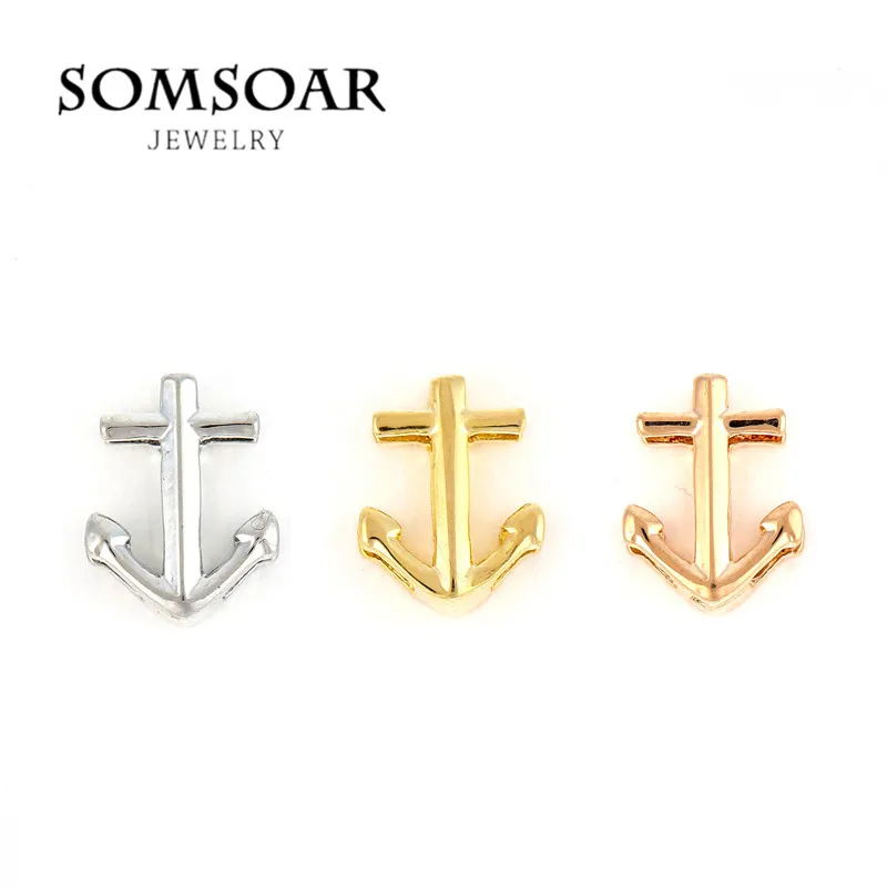 Somsoar ювелирные изделия Горячая продажа якорь амулеты для кожи обертки браслет 10
