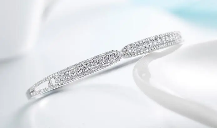 

UXN145 925 Silver Zircon Bracelet Girls Ruby Bracelet Birthday Party Festival Bracelet Gift