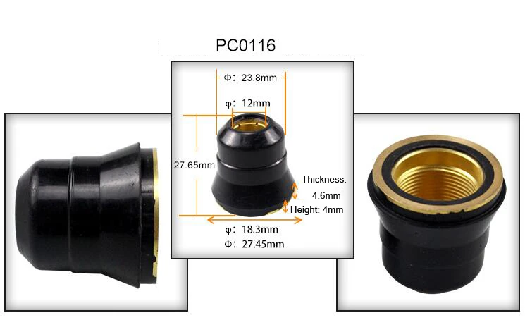 S45 PR0106 электроды PD0103-09 насадки 0,6 мм 0,8 мм 1,0 мм для плазменного резака трафимет расходные материалы комплект фонарь