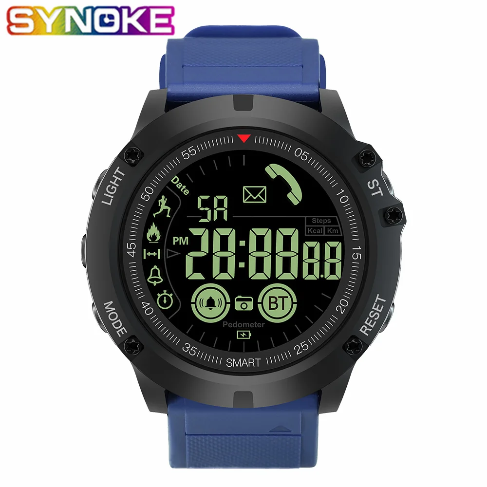 SYNOKE Multifunctional Rugged Men Smartwatch G Digital Shock Clock