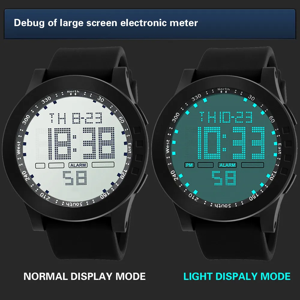

HONHX Best Selling Fashion Men's LED Waterproof Digital Quartz Military Luxury Sport Date Time Clock Electronic Digital Watches