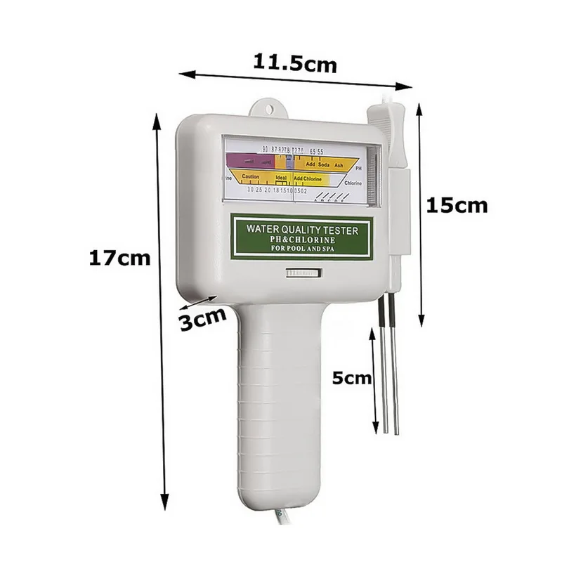 1Pcs PC-101 PH Tester Portable CL2 Chlorine Water Quality Monitor Home Swimming Pool Aquarium PH Meter Test