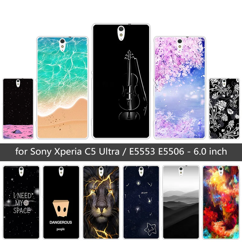 Чехол для Sony Xperia C5 Ultra E5553 E5506 Sunrise мягкий чехол из ТПУ E5533 E5563 силиконовые чехлы на
