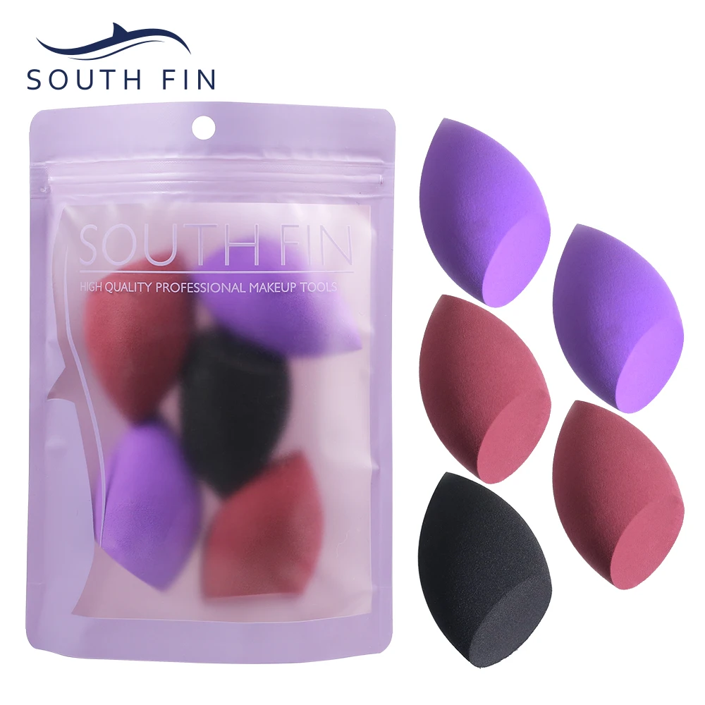 

South fin Fiber Fluff Puff Velvet makeup Powder puff dry-wet double Use Foundation Concealer Cream Makeup Sponge 8065