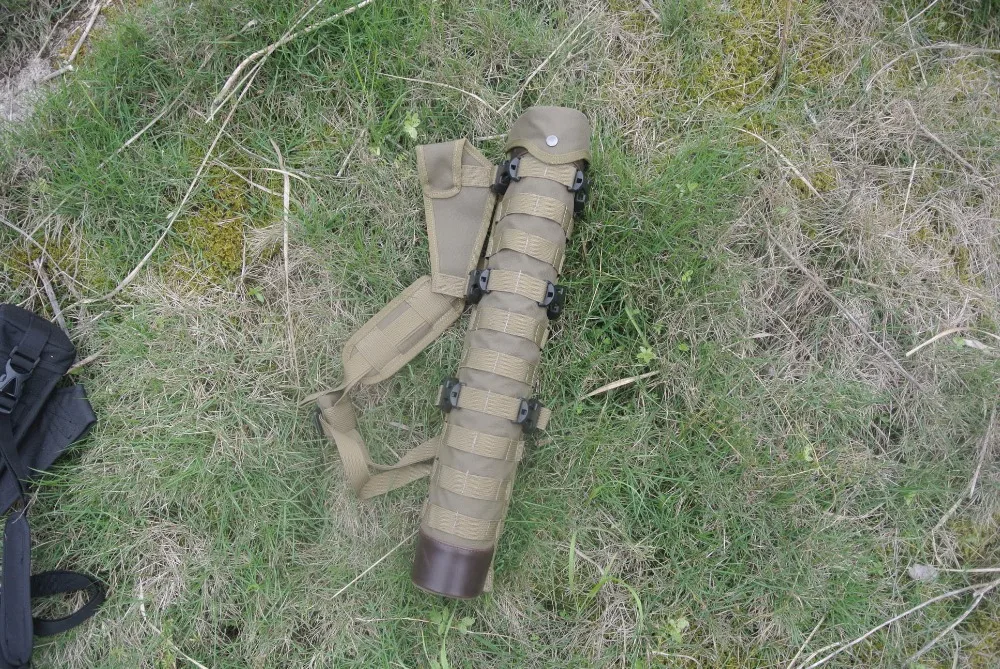 Seta de Couro Quiver com Sistema Bolsa para Caça Três Colortactical Toda Verdadeira Molle Arco 3 Arco e flecha