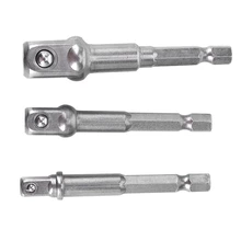 ELEG-3Pcs/набор 1/4 дюймов 3/8 дюймов 1/2 дюймов Шестигранная дрель-шуруповерт Торцевой Ключ адаптер удлинитель бит 65-72 мм