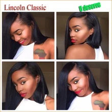 with left parting 7A 100% Brazilian Virgin Remy Hair full lace wigs 180% Density Yaki Straight Full Lace Wig For Black Women