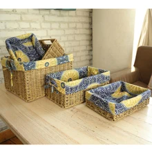 Маленькие и большие натуральные плетеные соломенные корзины, корзина для белья, корзина для одежды, грязных мелочей, zakka panier de Range cesto ropa sucia