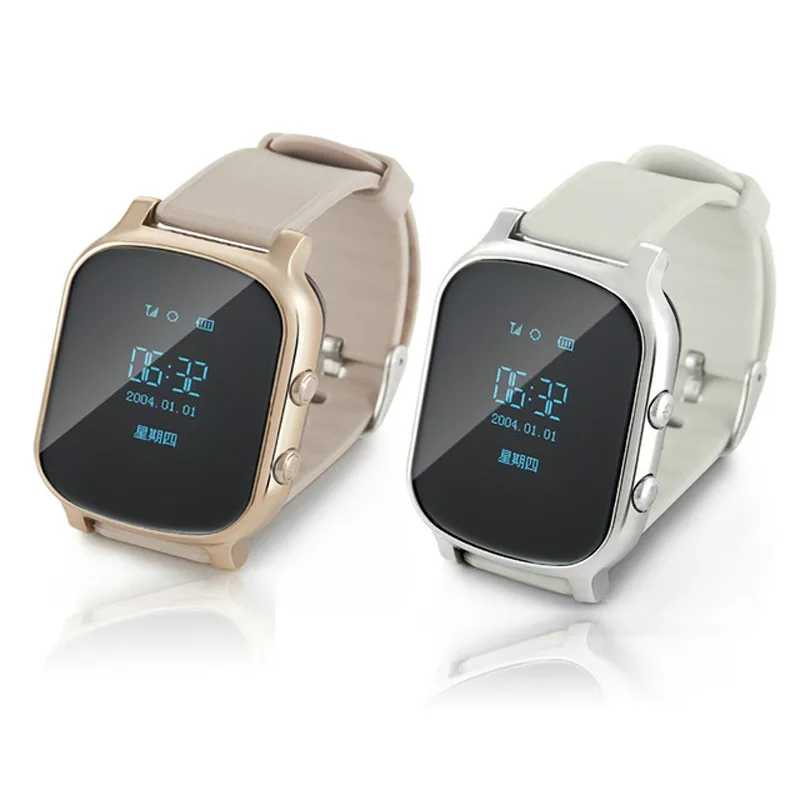 

OLED Screen T58 Smart GPS WIFI Tracker Locator Anti-Lost Watch for Kid Elder Child Student Smartwatch with SOS Remote Monitor