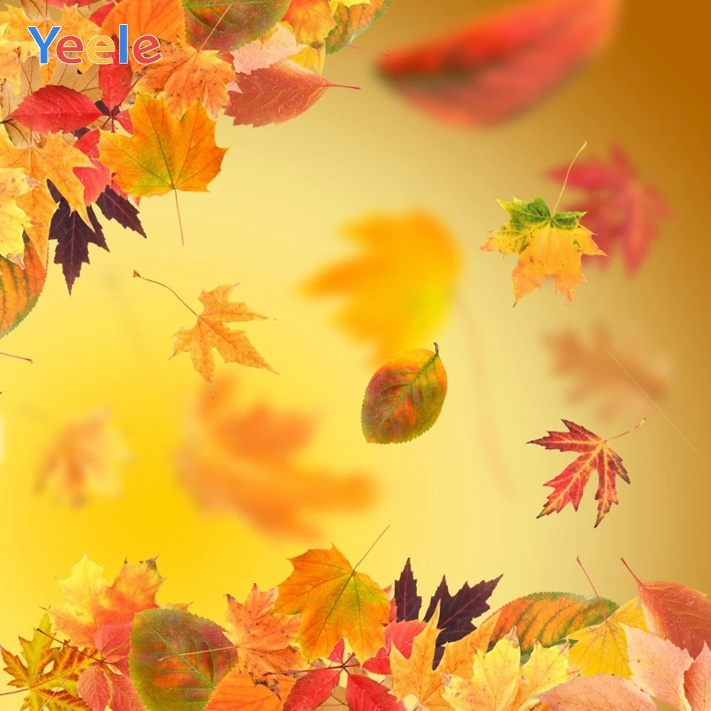 Yeele осенние луга листья освещение с эффектом «Боке» ПОРТРЕТНАЯ ФОТОГРАФИЯ фоны индивидуальные фотографические фоны для фотостудии