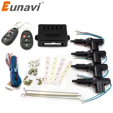 Eunavi Universale di Alimentazione Per Auto Serratura di Portello Attuatore 12 v Del Motore (4 pacco) auto telecomando Chiusura Centralizzata Keyless Entry System