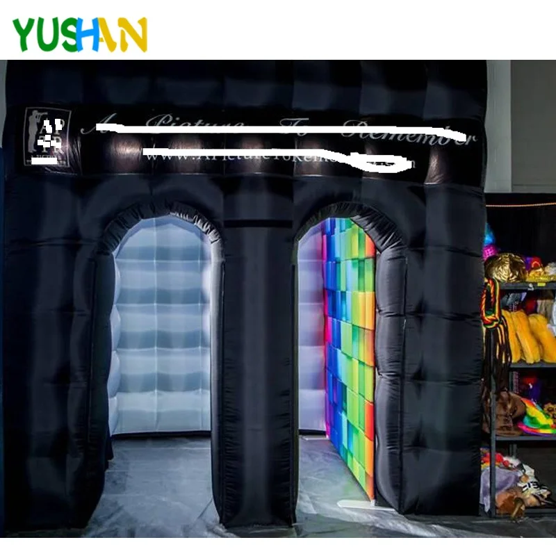 us 731 4 custom design kingdom inflatable photo booth backdrops led photo booth tent enclosure with 3 arch doors for advertising parties in party kingdom photo booth