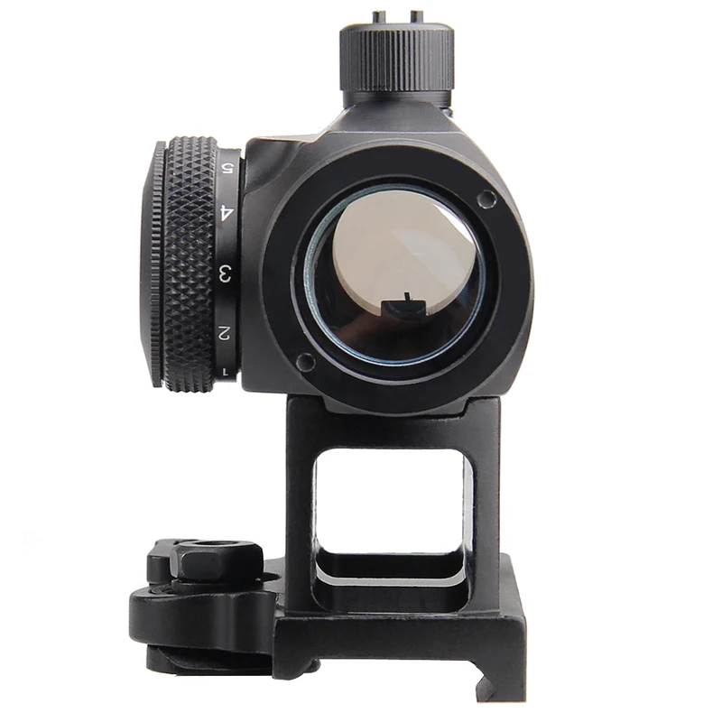 Najtaniej Celownik z nową optyką Mini Micro 1X24 Reflex zielona i czerwona kropka celownik z QD Quick Riser Mount kolimator red dot do polowania Airsoft