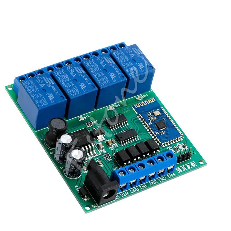 

4-Channel Bluetooth Relay DC 5V 9V 12V 24V Module Wireless Remote Control Switch