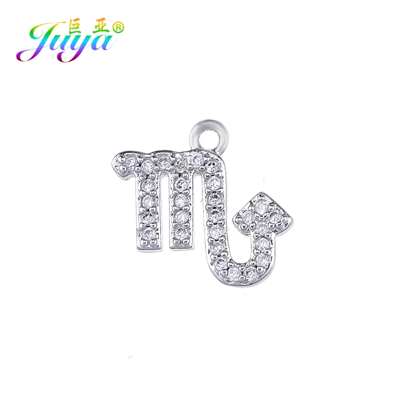 Juya DIY Золотой/Серебряный цвет 12 зодиаков созвездий кулон аксессуары Подвески для