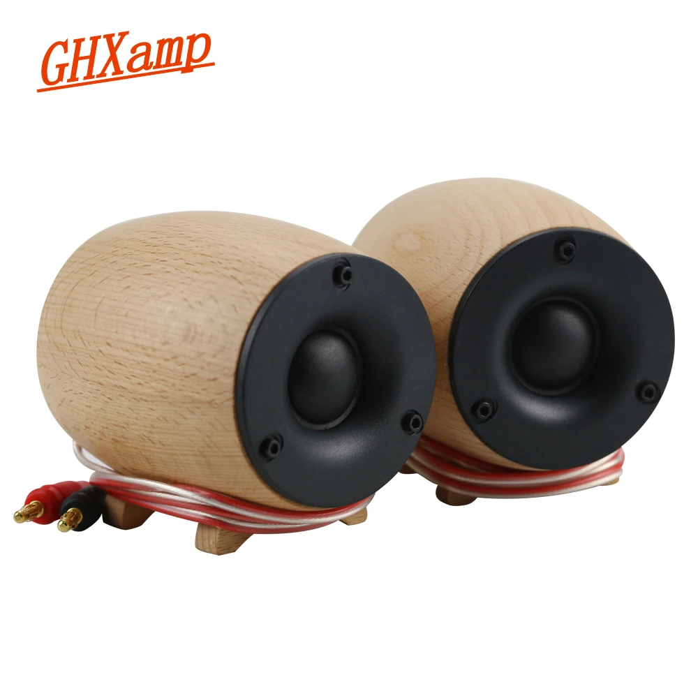 Tanie 1Pairs drewniany głośnik wysokotonowy 8OHM 20W Dome neodymowy Treble Silk membrana kina domowego wysokotonowy kompensacja 30KHZ