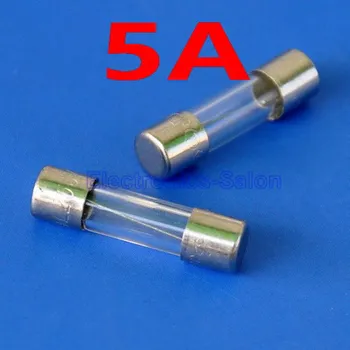 

( 200 pcs/lot ) F5A 5A 250V,20mm,Quick Blow Glass Fuse,UL.
