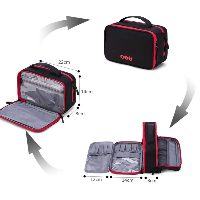 BAGSMART Women Large Waterproof Makeup Bag Men Nylon Travel Cosmetic Bag Organizer Case Necessaries Make Up Wash Toiletry Bag BAGSMART Women Large Waterproof Makeup Bag Men Nylon Travel Cosmetic Bag Organizer Case Necessaries Make Up Wash Toiletry Bag