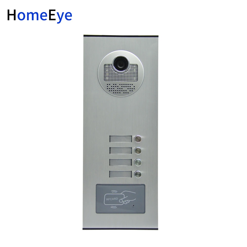 Homeeye 4 семьи дверной Звонок домой Система контроля доступа 3 ''LTD проводной