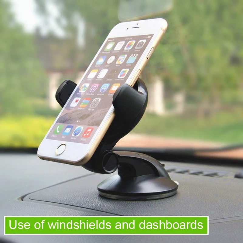 

ESVNE Universal Car phone Holder for iphone 8 6 7 mobile phone support Dashboard Windshield 360 degree car holder cellular phone