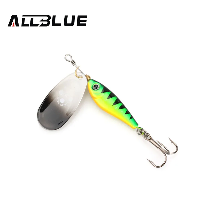 ALLBLUE Long Casting Minnow Super Spinner Vibrax 9g/13g/18g Spinners Fishing Lure Longcast Artificial Bait 5 Colors Available