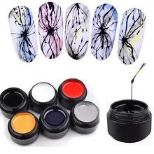 Lghzlink гель для рисования проволокой дизайн ногтей Живопись гель лак точка к линии креативный Сделай Сам тяните нить шелк паук УФ гель