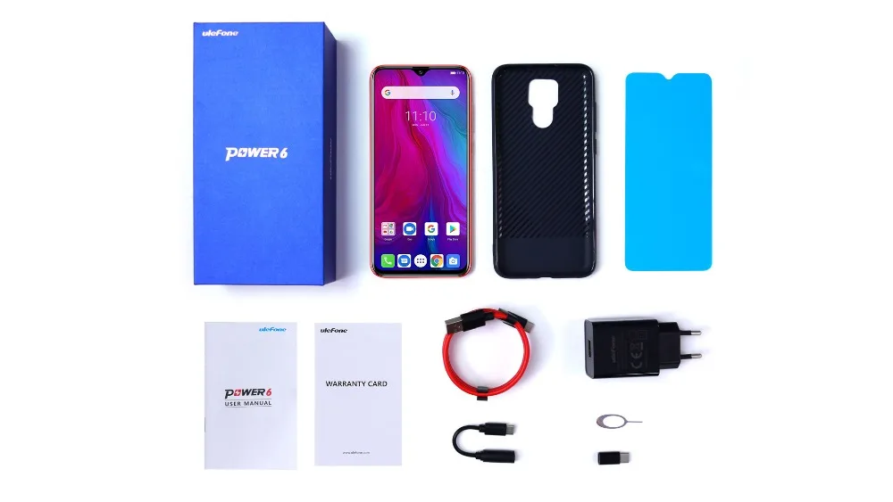 Ulefone power 6 5800mAh Android 9,0 Helio P35 Восьмиядерный мобильный телефон 4 ГБ ОЗУ 64 Гб ПЗУ 6,3 ''разблокировка лица OTG NFC 4G смартфон