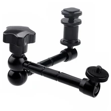 SCLS Camera Video Rail Rolling Track Slider Skater Mobile Dolly Car w/11″ Magic Arm