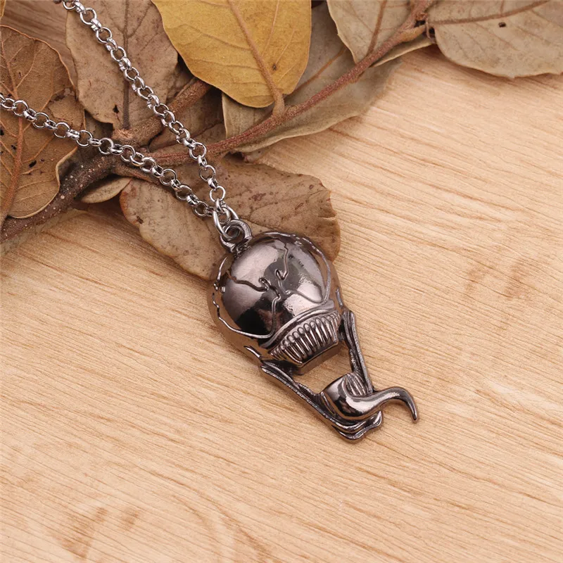 Venom Logo Necklace Avengers Marvel Necklaces Pendants Spiderman Enemy