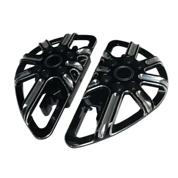 

Motorcycle CNC Foot Board Rear Black Passenger Floorboards For Harley Electra Glide Road King CVO Touring models 12-15 Dyna FLD