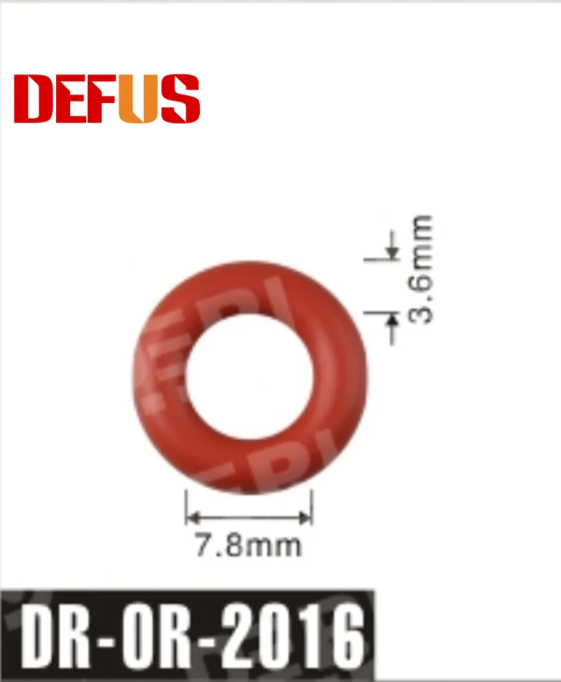 7.8*3.6 mm 100 pcs For Renault and Peugeot Fuel Injector Viton O ring Size